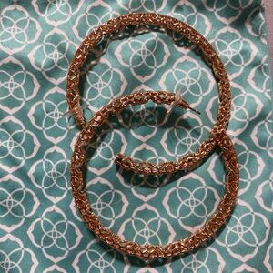 Kendra Scott Maggie hoops rose gold